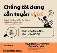 Tuyển Dụng Giáo Viên Mần Non