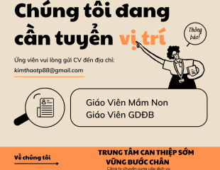 Tuyển Dụng Giáo Viên Mần Non