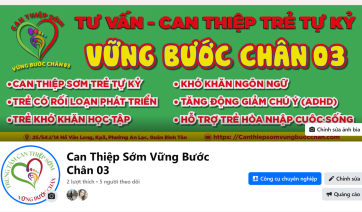 CAN THIỆP SỚM VỮNG BƯỚC CHÂN CS1 HỒ VĂN LONG